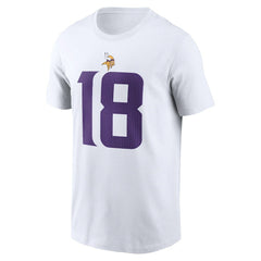 Justin Jefferson Minnesota Vikings Player Name & Number T-Shirt White - Nike