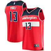 Fanatics - Jordan Poole Washington Wizards Fast Break Player Jersey - Icon Edition - Red