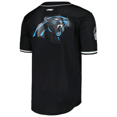 Bryce Young Carolina Panthers Pro Standard Mesh Baseball Button-Up T-Shirt Black - NFL