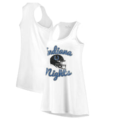 Indianapolis Colts Majestic Threads Women's Indiana Nights Alternate Racerback Tank Top White - NFL