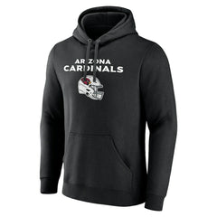 Arizona Cardinals Personalized Name & Number Team Wordmark Pullover Hoodie Black - NFL