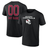 Arizona Cardinals Personalized Name & Number Team Wordmark T-Shirt Black - NFL