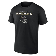 Baltimore Ravens Personalized Name & Number Team Wordmark T-Shirt Black - NFL
