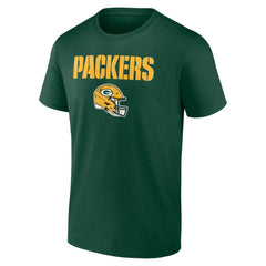 Green Bay Packers Personalized Name & Number Team Wordmark T-Shirt Green - NFL