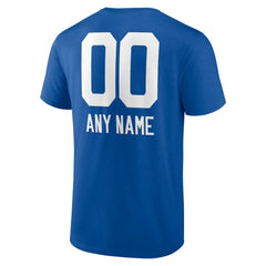 Indianapolis Colts Personalized Name & Number Team Wordmark T-Shirt Royal - NFL