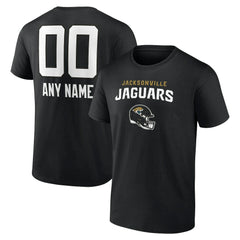 Jacksonville Jaguars Personalized Name & Number Team Wordmark T-Shirt Black - NFL
