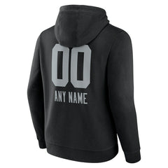 Las Vegas Raiders Personalized Name & Number Team Wordmark Pullover Hoodie Black - NFL