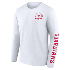 Cleveland Guardians Fanatics Press Box Long Sleeve T-Shirt On Sale