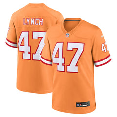 John Lynch Tampa Bay Buccaneers Throwback Game Jersey Orange - Nike