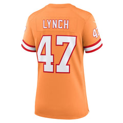 John Lynch Tampa Bay Buccaneers Women's Throwback Game Jersey Orange - Nike
