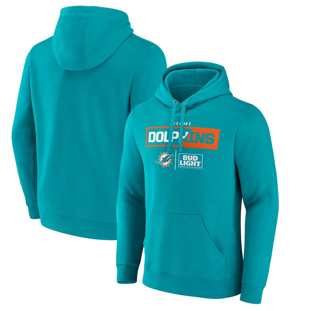 Miami Dolphins NFL x Bud Light Pullover Hoodie Aqua - NFL