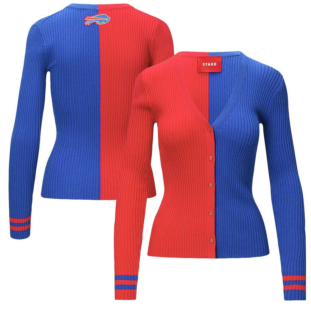 Buffalo Bills STAUD Women's Cargo Sweater Red/Royal - NFL