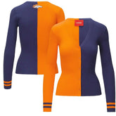 Denver Broncos STAUD Women's Cargo Sweater Orange/Navy - NFL