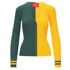 Green Bay Packers STAUD Women's Cargo Sweater Green/Gold - NFL