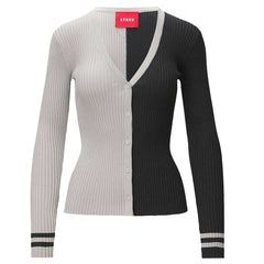 Las Vegas Raiders STAUD Women's Cargo Sweater Silver/Black - NFL