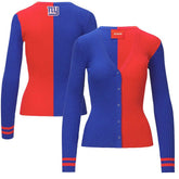 New York Giants STAUD Women's Cargo Sweater Royal/Red - NFL