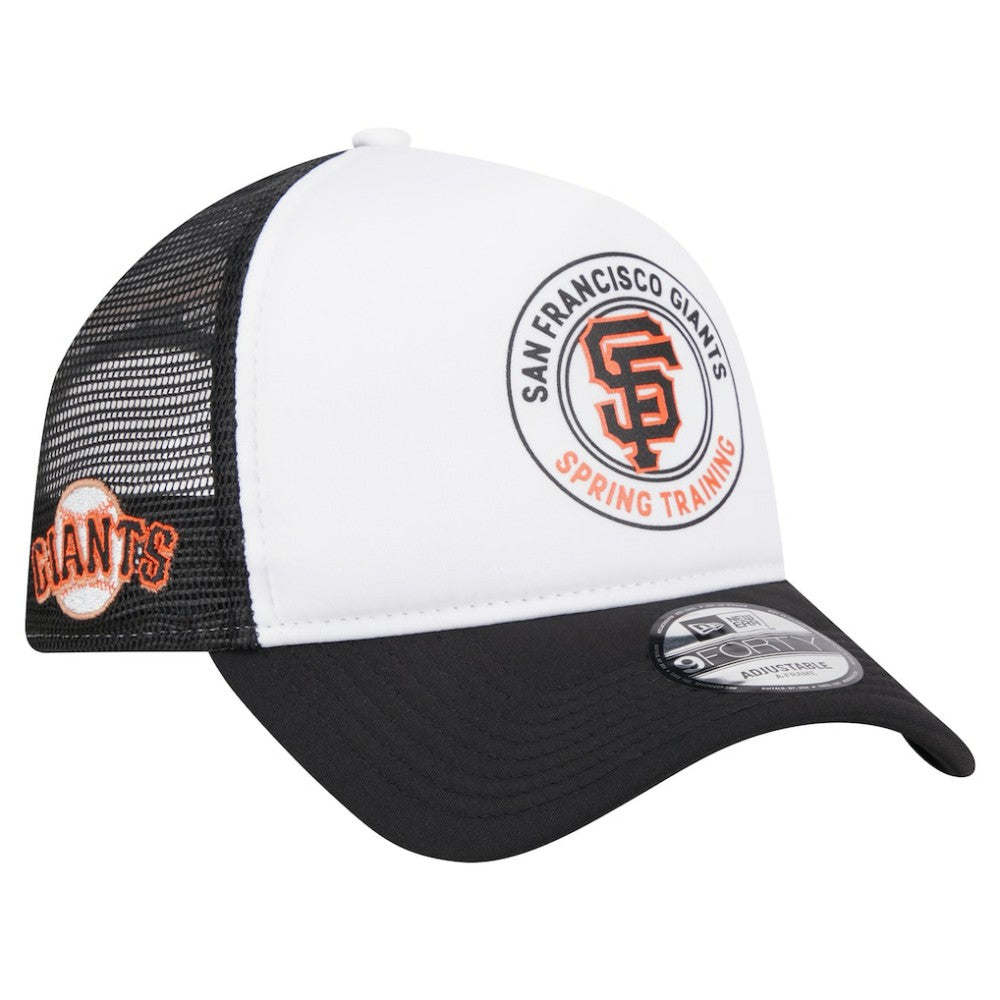 San Francisco Giants New Era Spring Training Circle Foam A-Frame 9FORTY Trucker Adjustable Hat Online