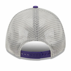 New Era - Phoenix Suns Throwback Patch Trucker 9FORTY Adjustable Hat - Khaki/Purple