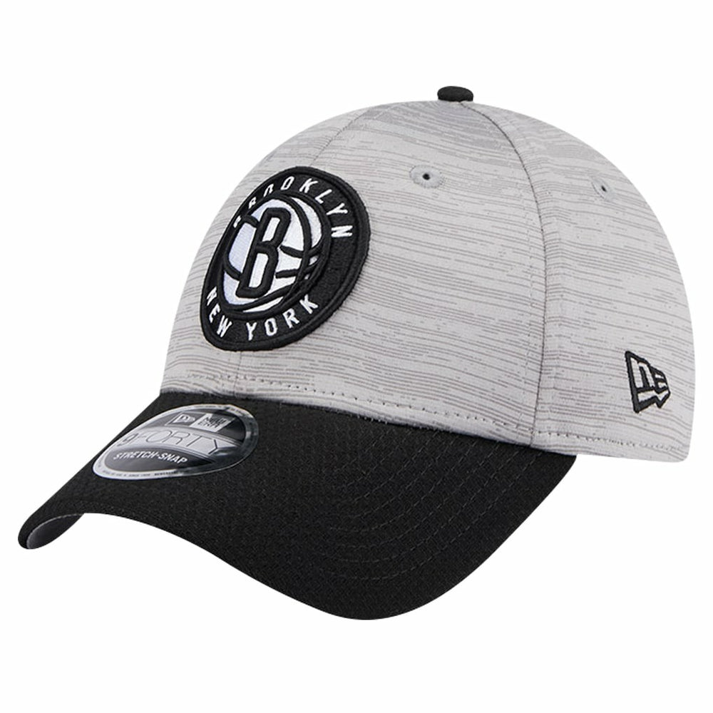 New Era - Brooklyn Nets Active Digi-Tech Two-Tone 9FORTY Adjustable Hat - Heather Gray/Black