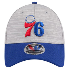 New Era - Philadelphia 76ers Active Digi-Tech Two-Tone 9FORTY Adjustable Hat - Heather Gray/Royal