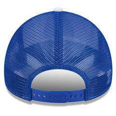New Era - Golden State Warriors Court Sport Foam A-Frame 9FORTY Adjustable Trucker Hat - White/Royal