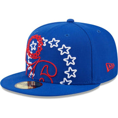 New Era - Philadelphia 76ers Game Day Hollow Logo Mashup 59FIFTY Fitted Hat - Royal