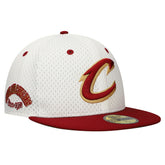 New Era - Cleveland Cavaliers Throwback 2Tone 59FIFTY Fitted Hat - White/Wine
