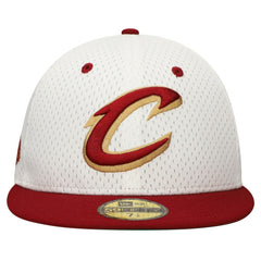 New Era - Cleveland Cavaliers Throwback 2Tone 59FIFTY Fitted Hat - White/Wine