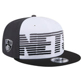 New Era - Brooklyn Nets Throwback Gradient Tech Font 9FIFTY Snapback Hat - White/Black