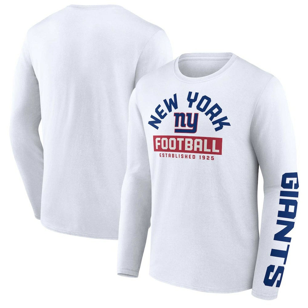 New York Giants Long Sleeve T-Shirt White - Fanatics