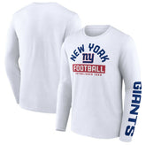 New York Giants Long Sleeve T-Shirt White - Fanatics