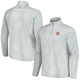 Cleveland Browns Delray Frond IslandZone Half-Zip Sweatshirt Gray - Tommy Bahama