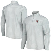 Tampa Bay Buccaneers Delray Frond IslandZone Half-Zip Sweatshirt Gray - Tommy Bahama