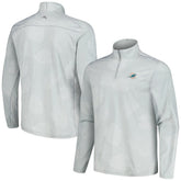 Miami Dolphins Delray Frond IslandZone Half-Zip Sweatshirt Gray - Tommy Bahama