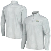 Green Bay Packers Delray Frond IslandZone Half-Zip Sweatshirt Gray - Tommy Bahama