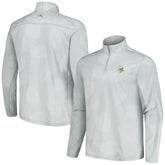 Minnesota Vikings Delray Frond IslandZone Half-Zip Sweatshirt Gray - Tommy Bahama