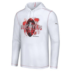 Tampa Bay Buccaneers Graffiti Touchdown Pullover Hoodie White - Tommy Bahama