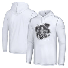 Las Vegas Raiders Graffiti Touchdown Pullover Hoodie White - Tommy Bahama