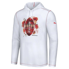 San Francisco 49ers Graffiti Touchdown Pullover Hoodie White - Tommy Bahama