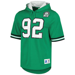 Reggie White Philadelphia Eagles Retired Player Name & Number Mesh Hoodie T-Shirt Kelly Green - Mitchell & Ness