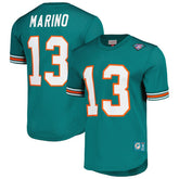 Dan Marino Miami Dolphins Retired Player Name & Number Mesh Top Aqua - Mitchell & Ness