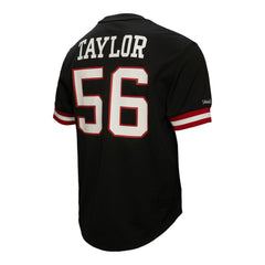 Lawrence Taylor New York Giants Retired Player Name & Number Mesh Top Black - Mitchell & Ness