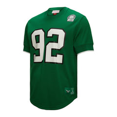 Reggie White Philadelphia Eagles Retired Player Name & Number Mesh Top Kelly Green - Mitchell & Ness