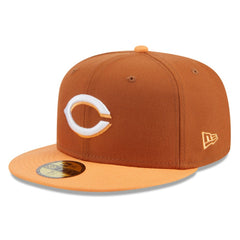 Cincinnati Reds New Era Spring Color Basic Two-Tone 59FIFTY Fitted Hat Lifestyle