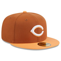Cincinnati Reds New Era Spring Color Basic Two-Tone 59FIFTY Fitted Hat Lifestyle