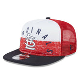 St. Louis Cardinals New Era Team Foam Front A-Frame Trucker 9FIFTY Snapback Hat discount