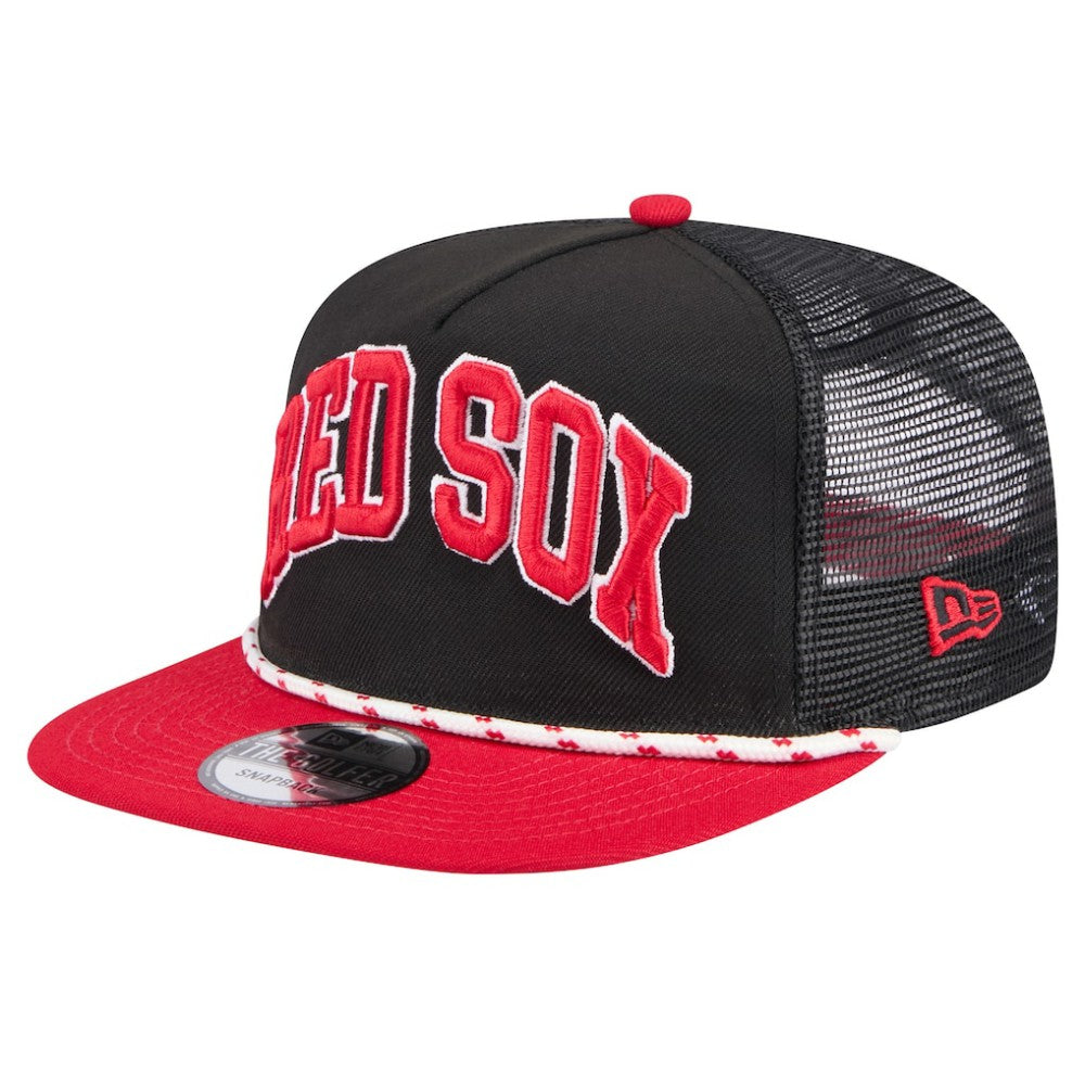 Boston Red Sox New Era Throwback Meshback Golfer Hat Lifestyle