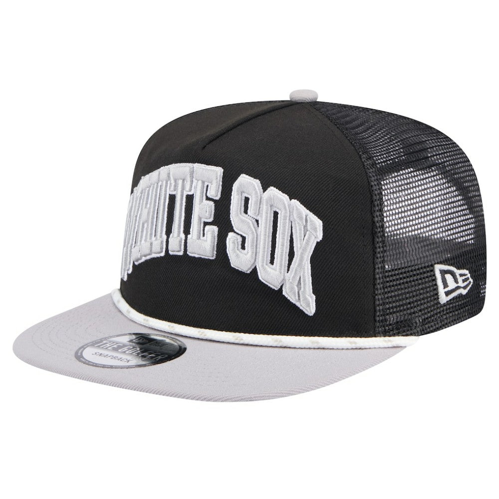 Chicago White Sox New Era Throwback Meshback Golfer Hat Lifestyle