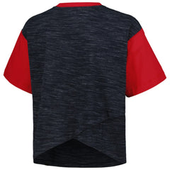 New Era USWNT 5th & Ocean by New Era Women's Athletic Cross Back Cropped T-Shirts - Navy