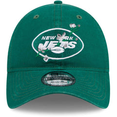 New York Jets New Era Women's Game Day Flower 9TWENTY Adjustable Hat Green - NFL